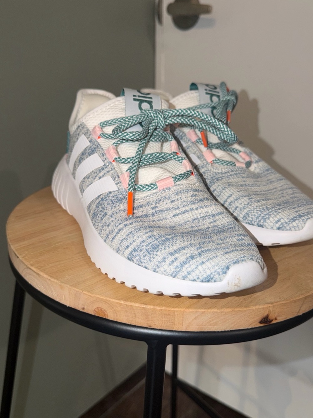 Adidas Lightweight Blue Knit Sneakers